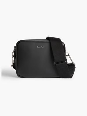  recycled vegan leather crossbody bag for men calvin klein