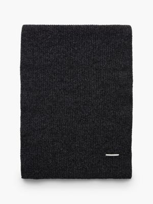 CK BLACK Écharpe En Mélange De Laine Recyclée undefined hommes Calvin Klein