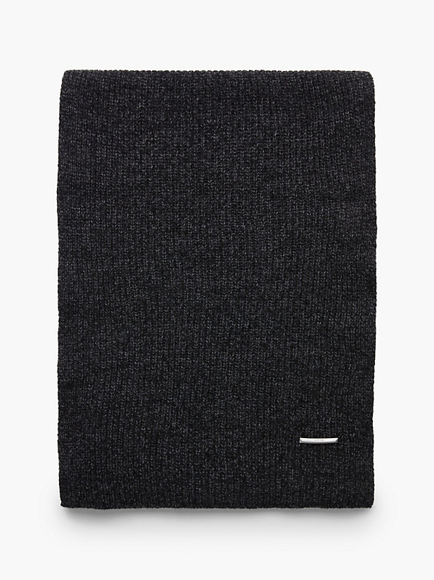 CK BLACK Schal aus recyceltem Wollgemisch für Herren CALVIN KLEIN