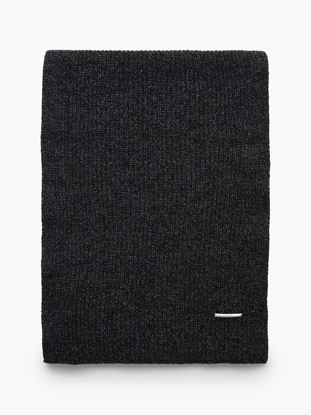 CK BLACK Recycled Wool Blend Scarf undefined men Calvin Klein