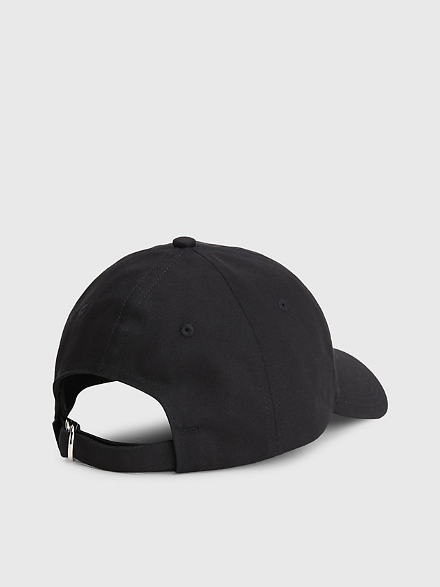 black cotton logo cap for men calvin klein jeans