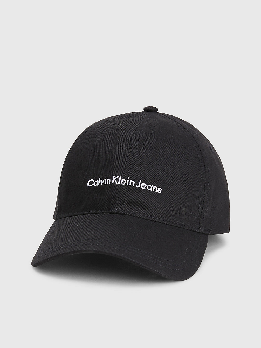 BLACK Organic Cotton Logo Cap undefined men Calvin Klein