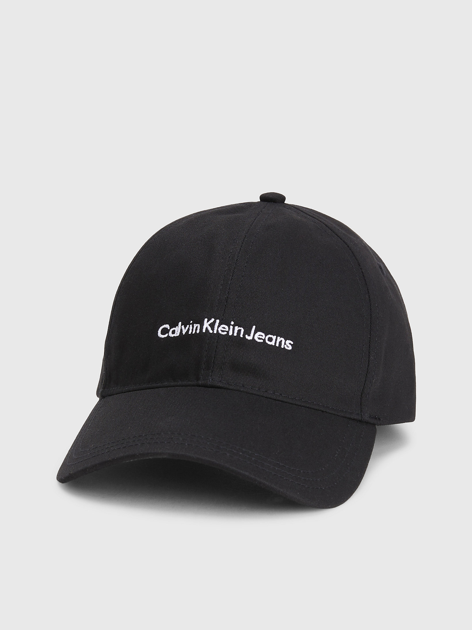 Black Organic Cotton Cap undefined men Calvin Klein