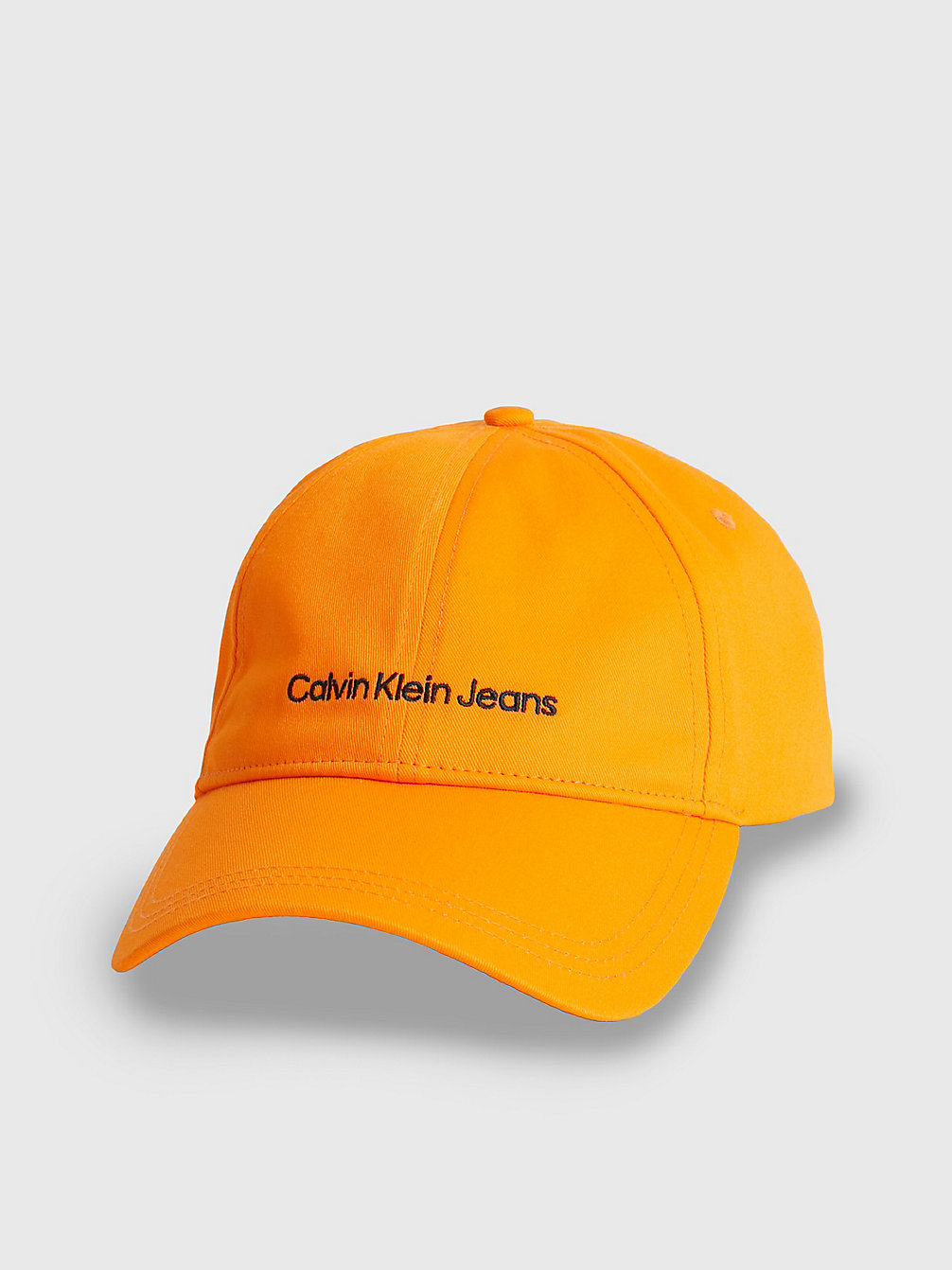 VIBRANT ORANGE Organic Cotton Cap undefined men Calvin Klein