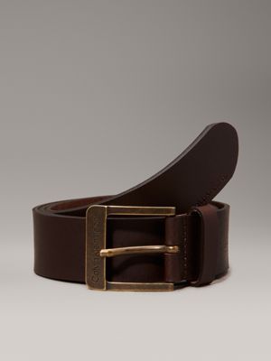 brown leather belt for men calvin klein jeans