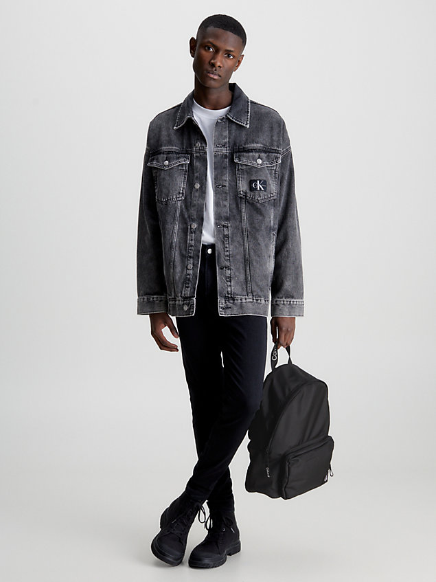 mochila redonda reciclada black de hombre calvin klein jeans