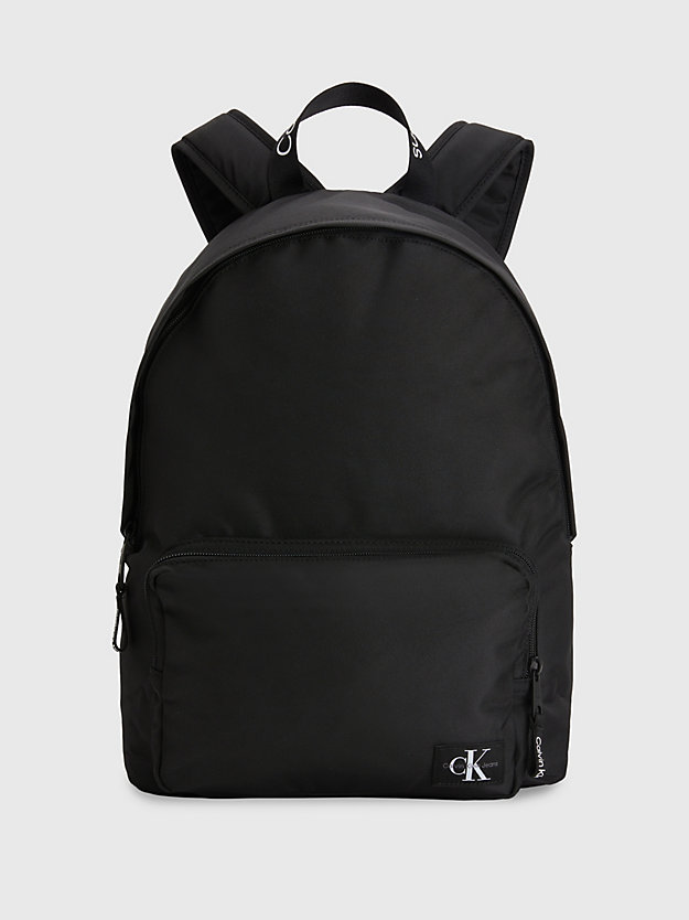 BLACK Recycled Round Backpack for men CALVIN KLEIN JEANS