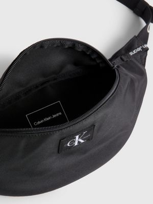 BLACK Recycled Bum Bag for men CALVIN KLEIN JEANS