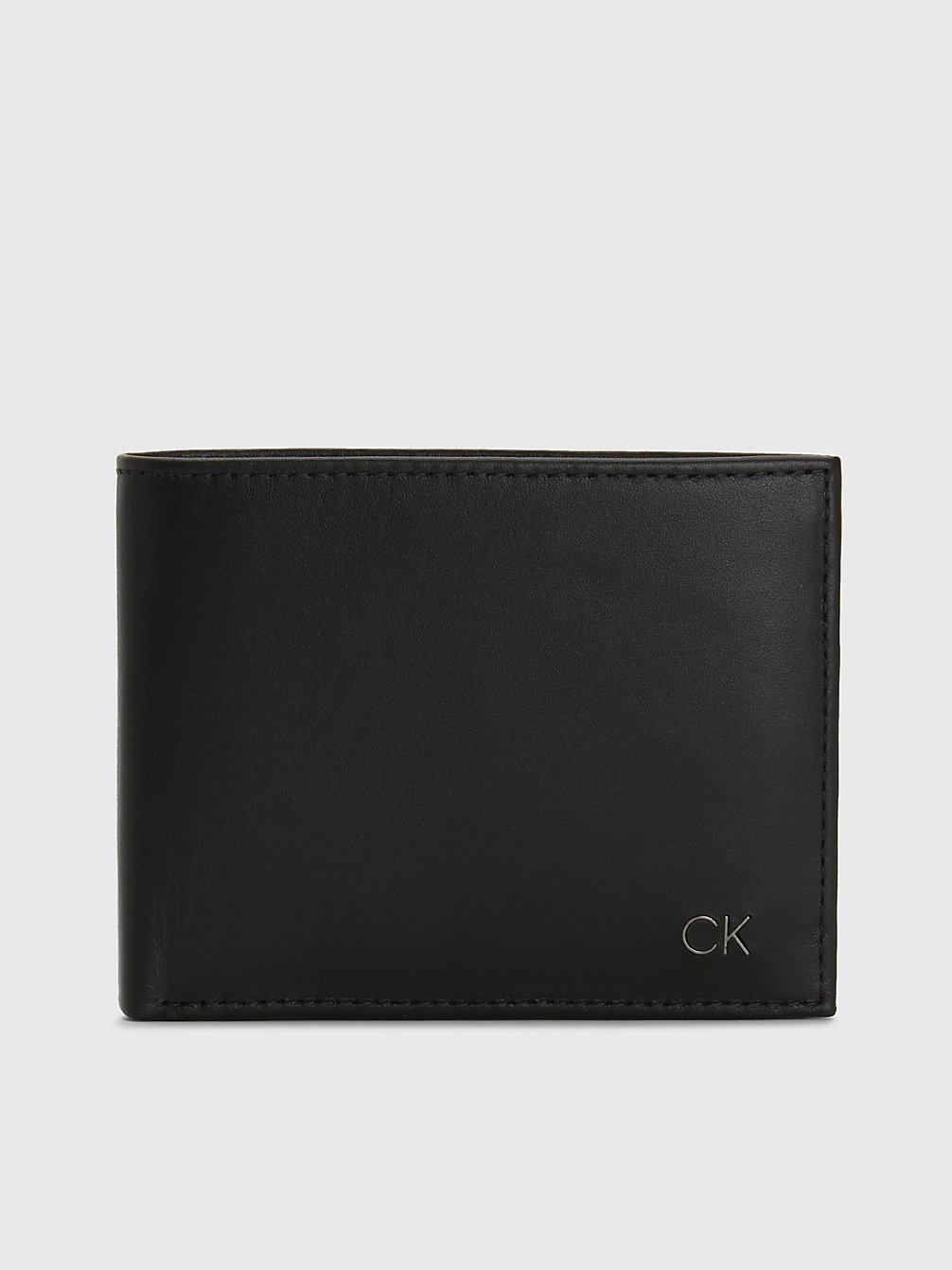 BLACK Porte-Billets En Cuir undefined hommes Calvin Klein