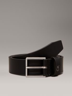 black leather belt for men calvin klein