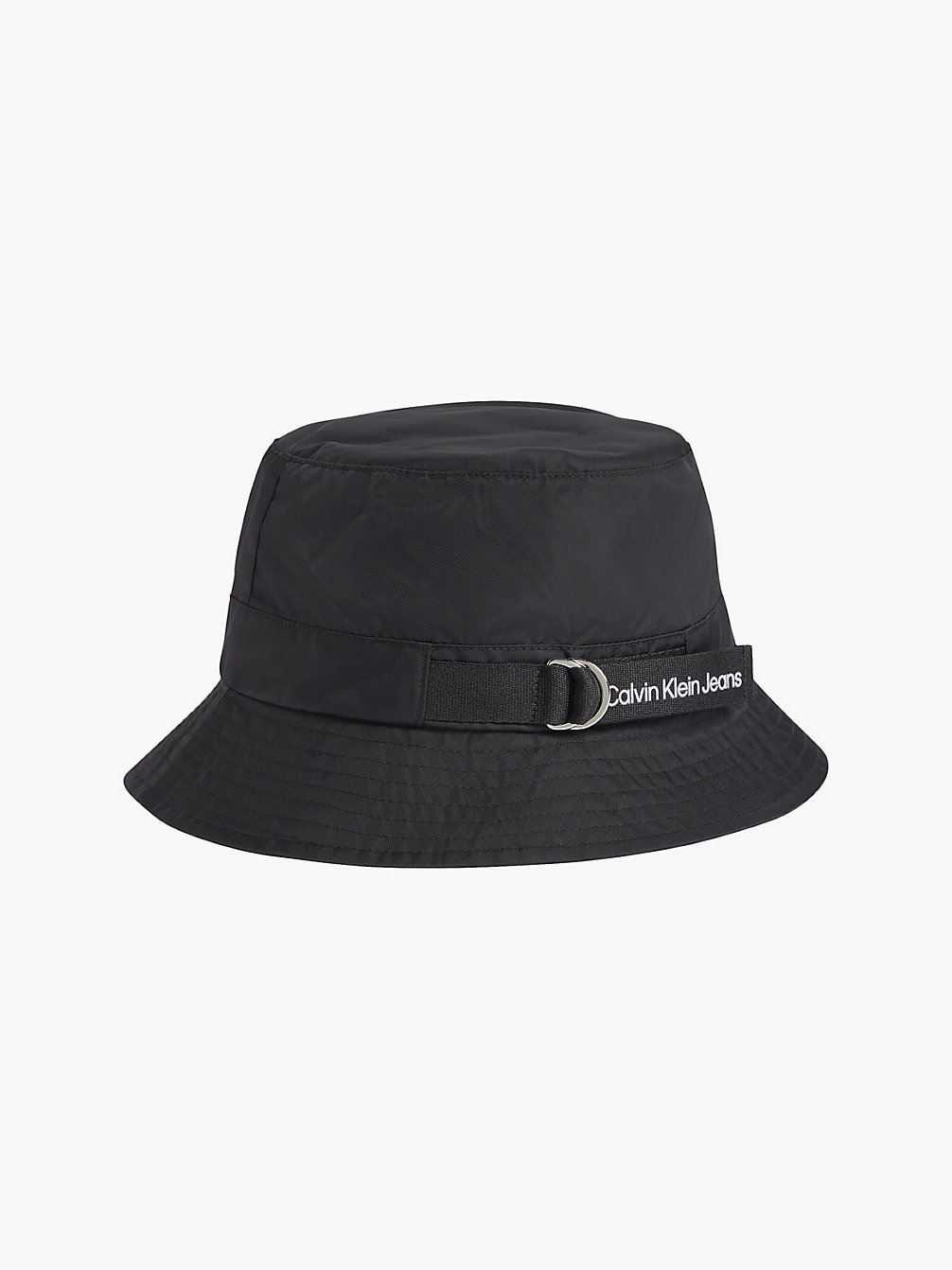 BLACK Recycled Nylon Bucket Hat undefined men Calvin Klein