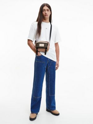 TRAVERTINE BLOCK Recycled Crossbody Bag for men CALVIN KLEIN JEANS