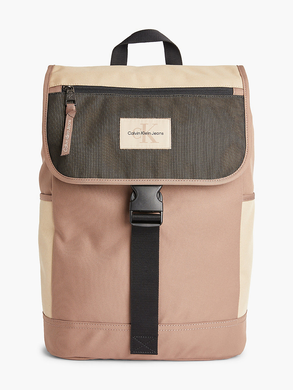 TRAVERTINE BLOCK Recycled Square Backpack undefined men Calvin Klein