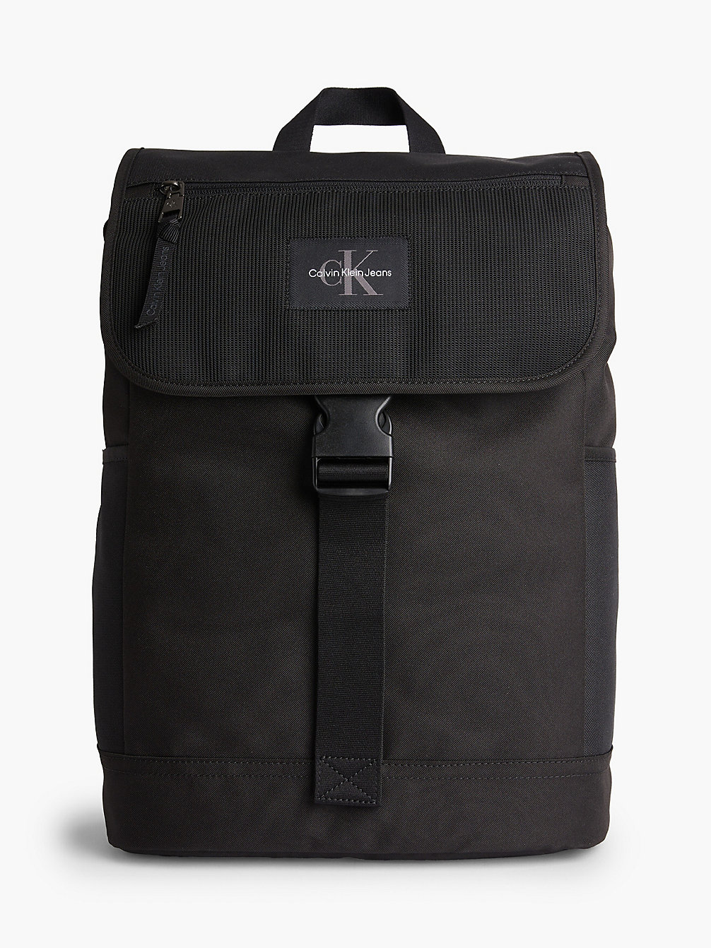 BLACK Recycled Square Backpack undefined men Calvin Klein