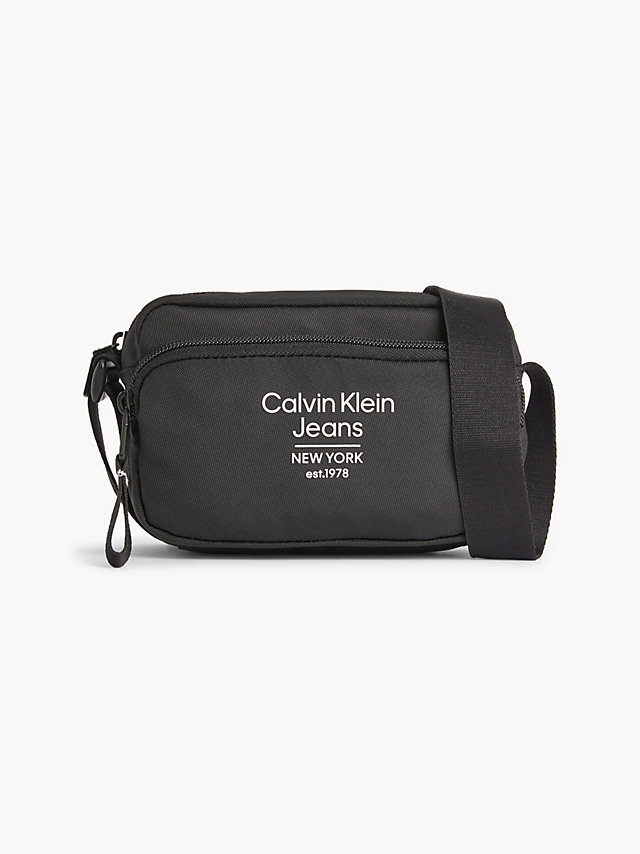 Black > Crossbody Bag Aus Recyceltem Material > undefined Herren - Calvin Klein
