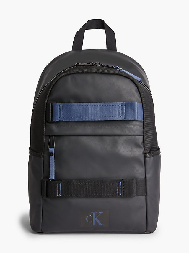 Black Recycled Skateboard Backpack undefined men Calvin Klein