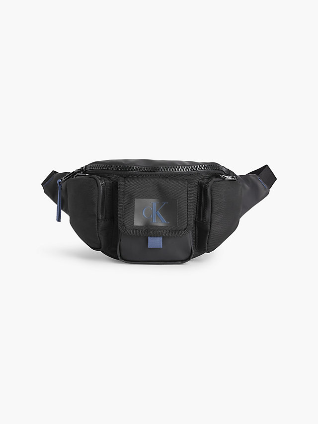 Black Recycled Utility Bum Bag undefined men Calvin Klein