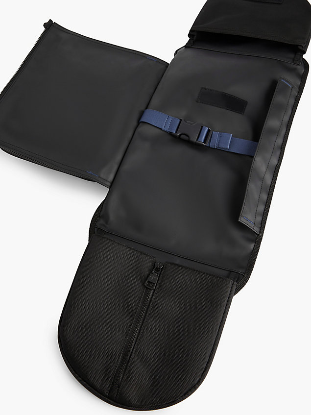 black recycled skateboard crossbody bag for men calvin klein jeans