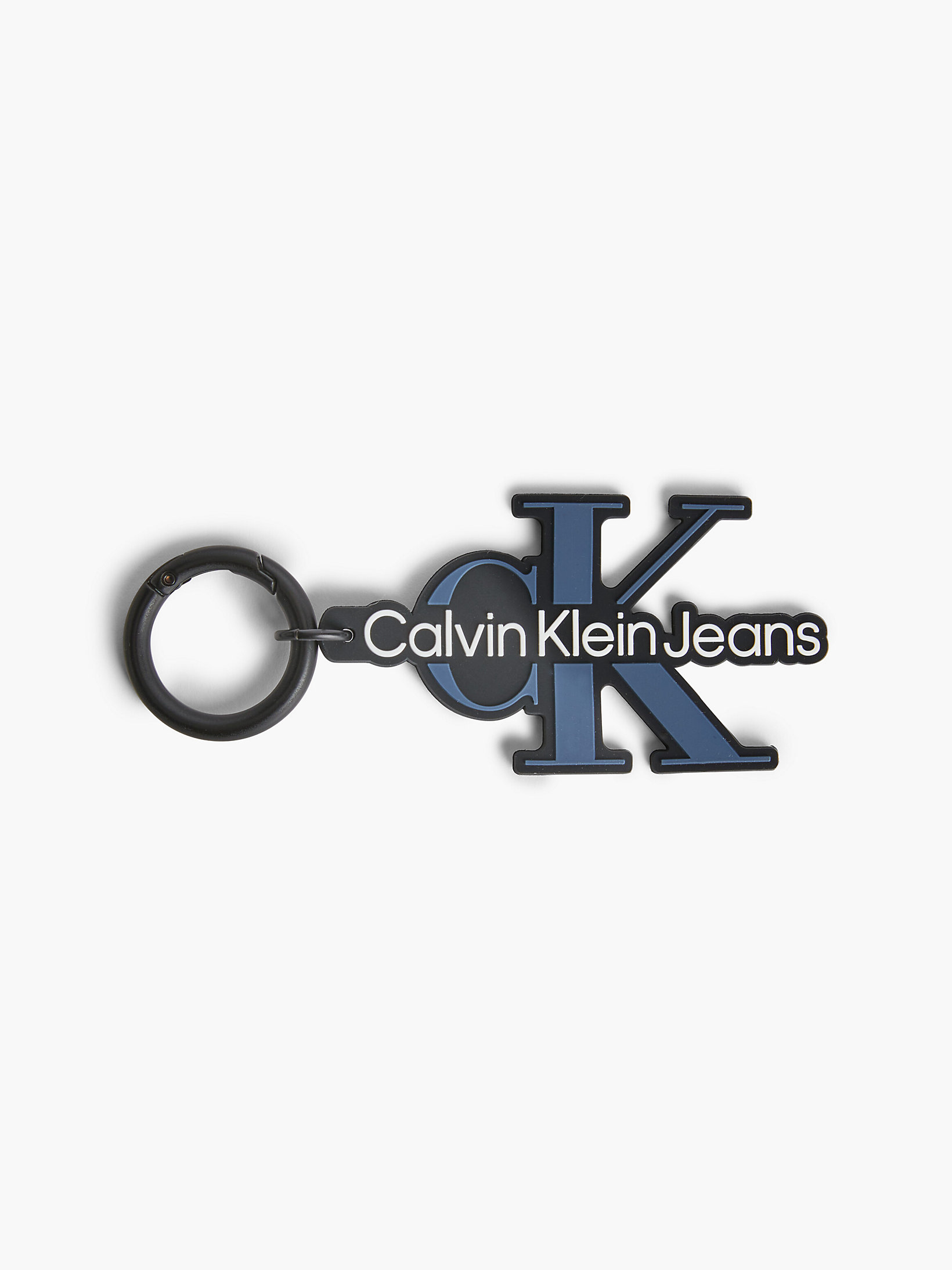 Black Logo Keyring undefined men Calvin Klein