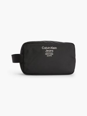 BLACK Trousse De Toilette Recyclée undefined hommes Calvin Klein