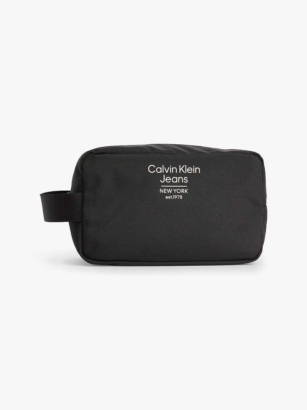 BLACK Recycled Wash Bag undefined men Calvin Klein