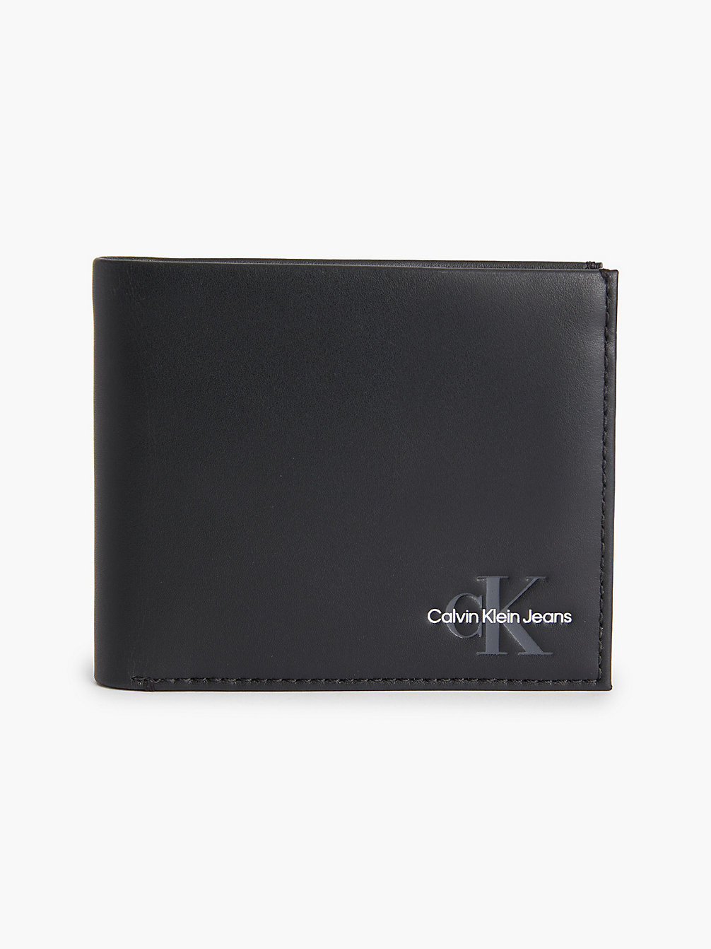BLACK Leather Billfold Wallet undefined men Calvin Klein
