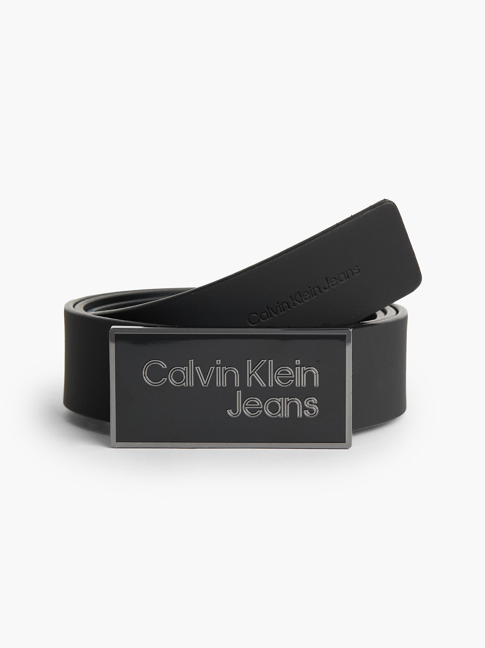 Black > Кожаный ремень с пряжкой > undefined женщины - Calvin Klein