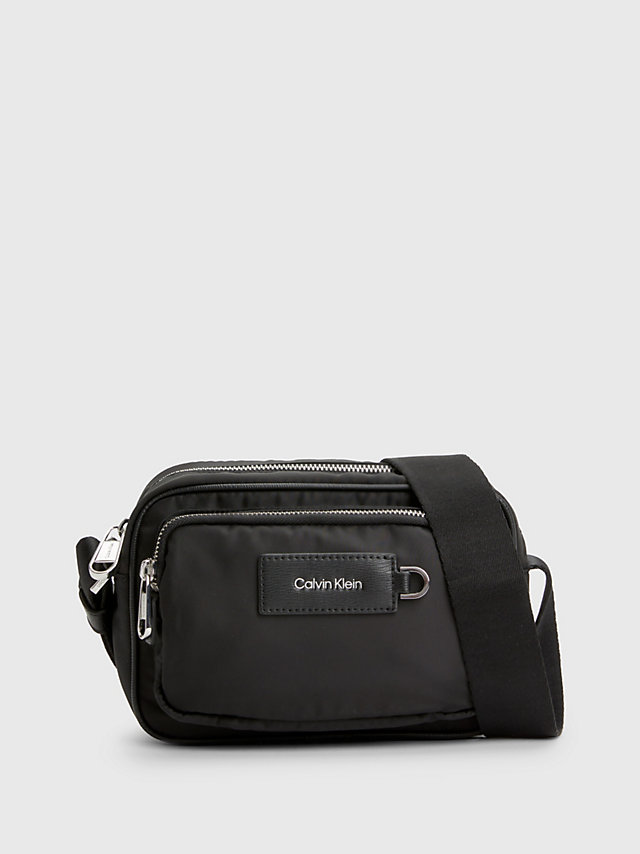 CK Black Recycled Crossbody Bag undefined men Calvin Klein