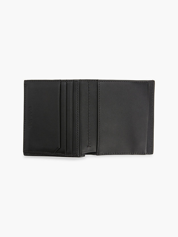 BLACK TONAL MONO Dreifach faltbares Portemonnaie aus recyceltem Material für Herren CALVIN KLEIN