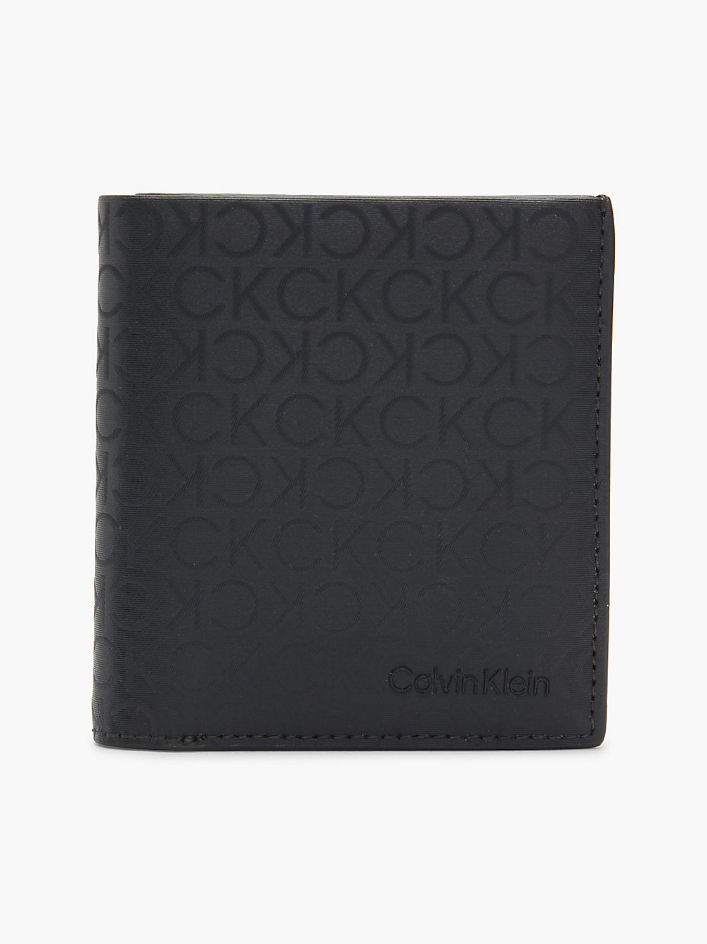 BLACK TONAL MONO Recycled Trifold Wallet undefined men Calvin Klein