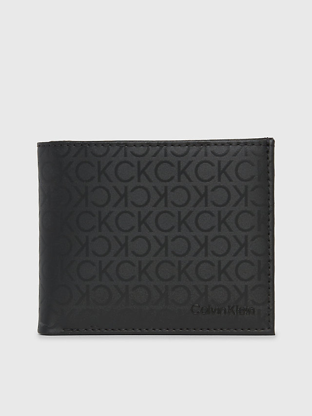 Industrial Mono Black Recycled Billfold Wallet undefined men Calvin Klein