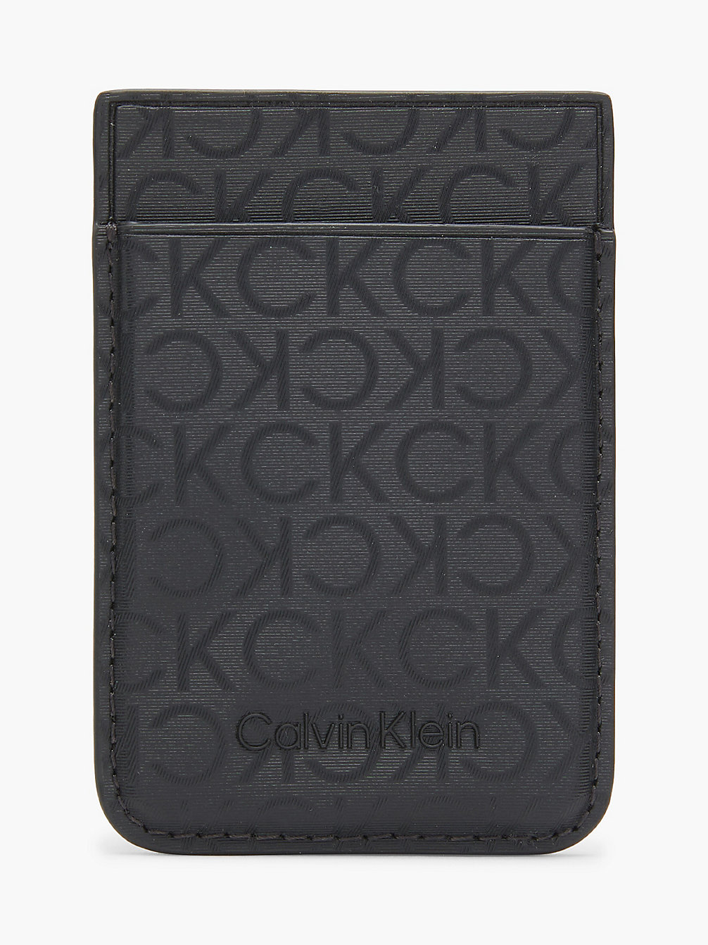 BLACK TONAL MONO Recycled Stick On Cardholder undefined men Calvin Klein