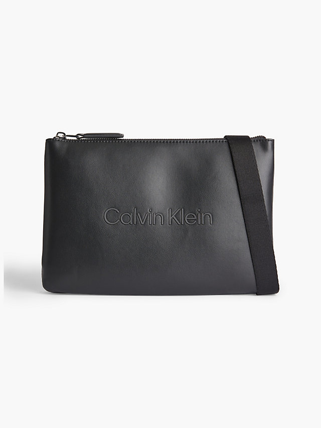 CK Black > Crossbody Bag Aus Recyceltem Material > undefined Herren - Calvin Klein