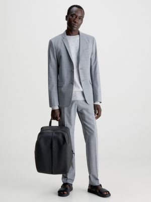 CK BLACK Recycled Square Backpack for men CALVIN KLEIN