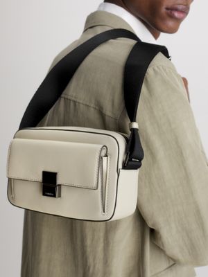 STONY BEIGE Recycled Crossbody Bag for men CALVIN KLEIN