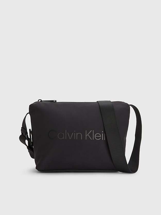 CK BLACK Recycled Crossbody Bag for men CALVIN KLEIN