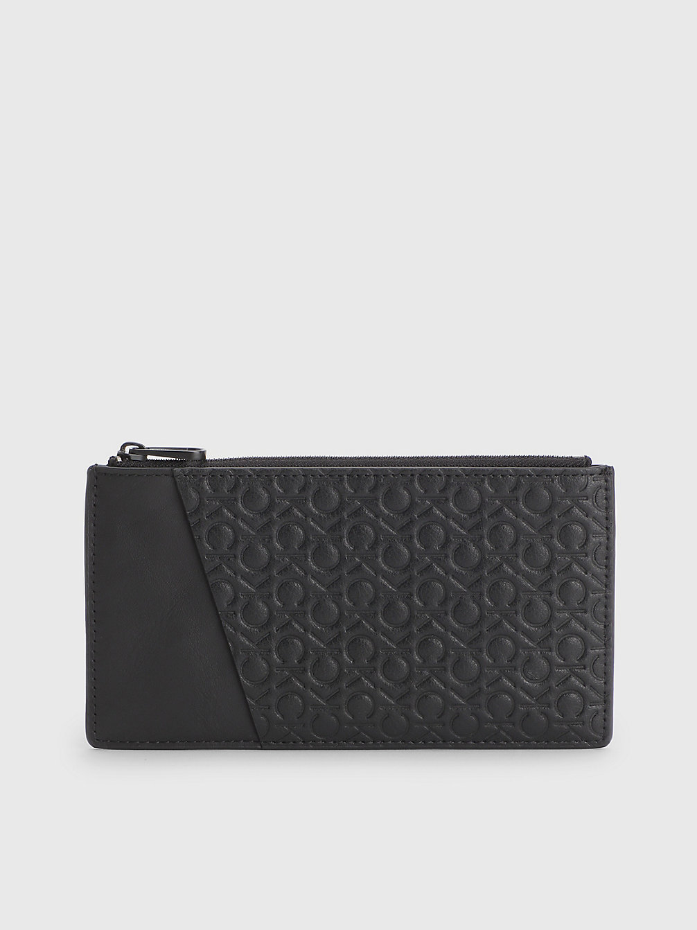 BLACK/TONAL MONO Leather Phone Wallet undefined men Calvin Klein
