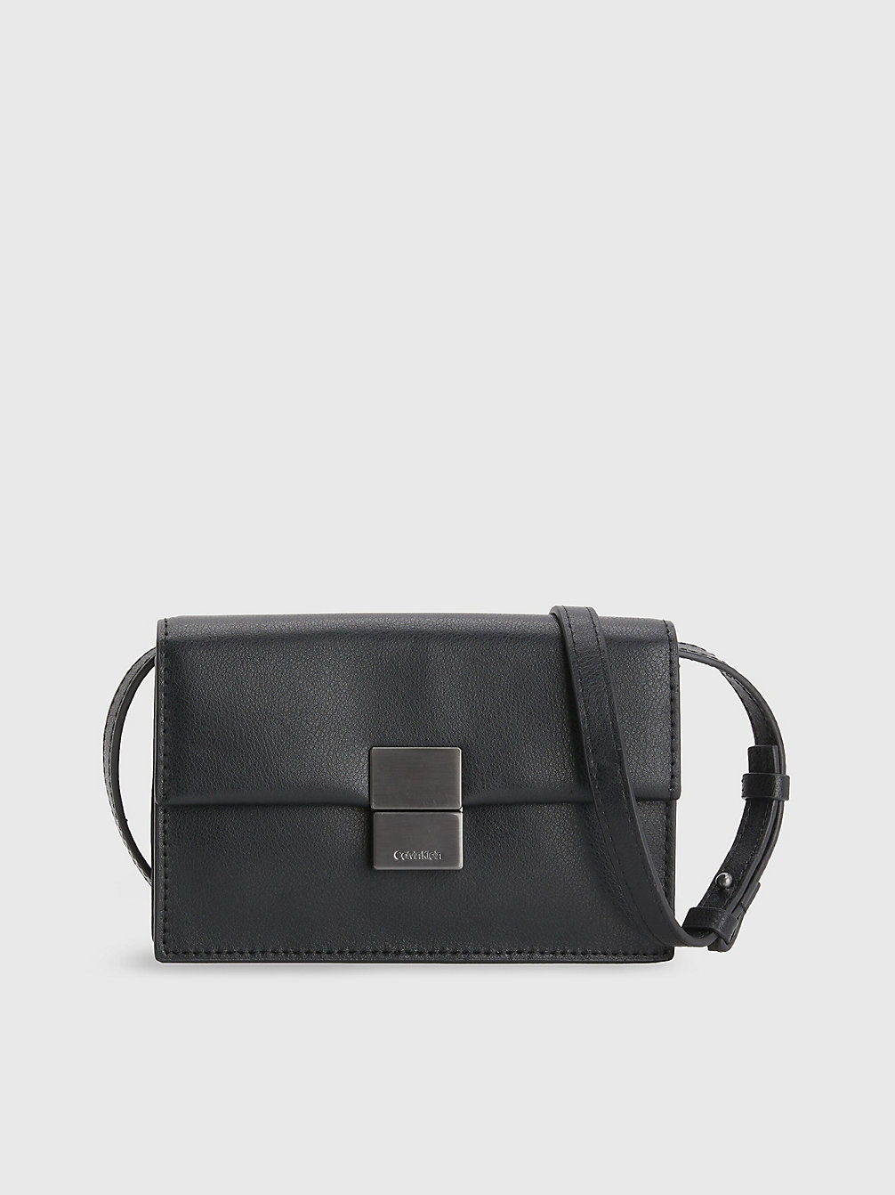 CK BLACK Leather Crossbody Bag undefined men Calvin Klein