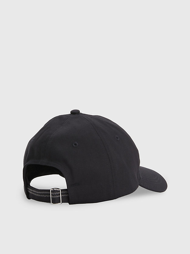 ck black organic cotton logo cap for men calvin klein