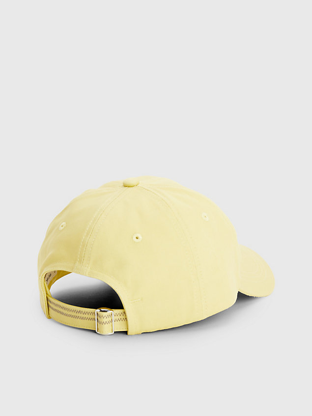 gold organic cotton logo cap for men calvin klein