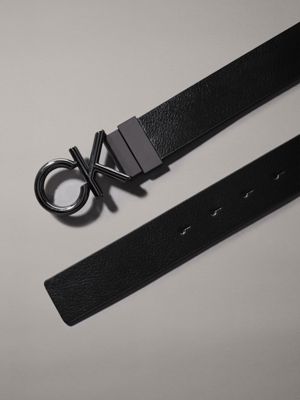 ck black /dk brown reversible leather belt for men calvin klein