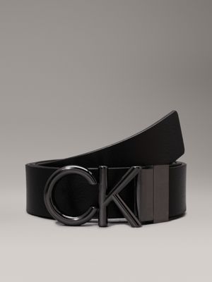 ck black /dk brown reversible leather belt for men calvin klein