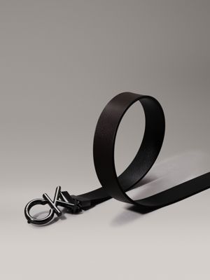 ck black /dk brown reversible leather belt for men calvin klein