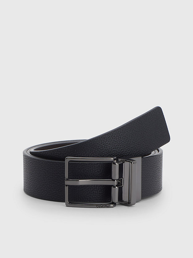 CK BLACK /DK BROWN Reversible Leather Belt for men CALVIN KLEIN
