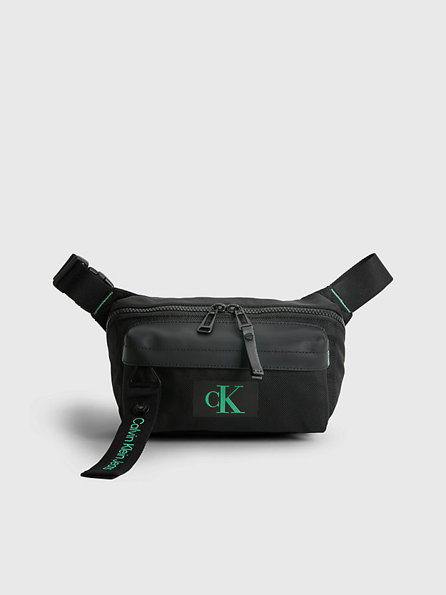 BLACK Recycled Bum Bag for men CALVIN KLEIN JEANS