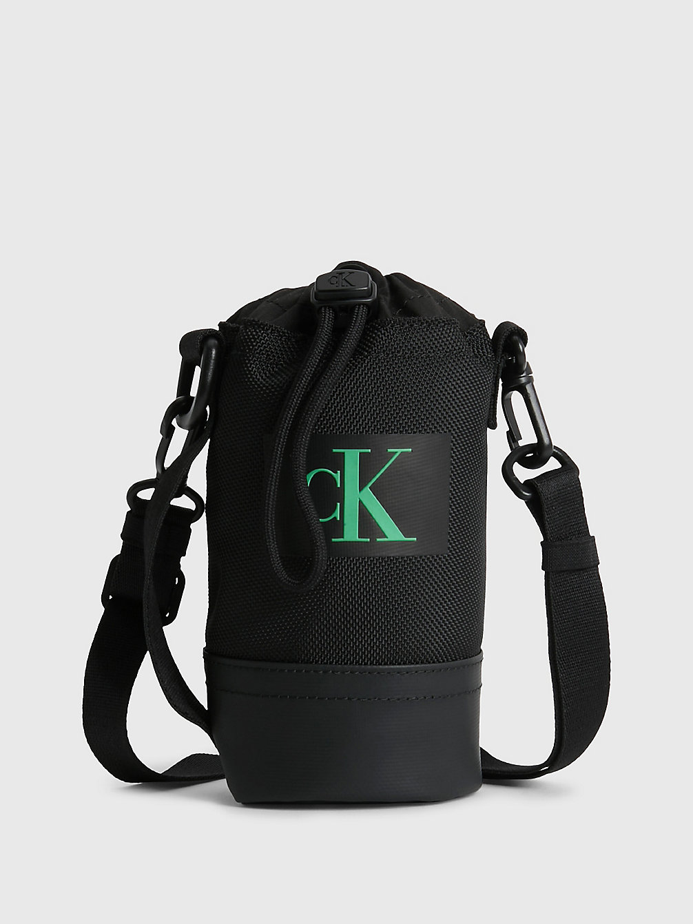 BLACK > Crossbody Bag Aus Recyceltem Material Mit Tasche Für Wasserflasche > undefined men - Calvin Klein