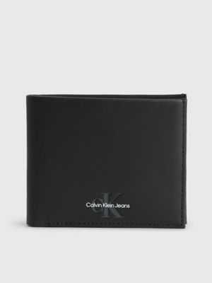 Leather Slimfold Wallet Calvin Klein® K50K510430BDS