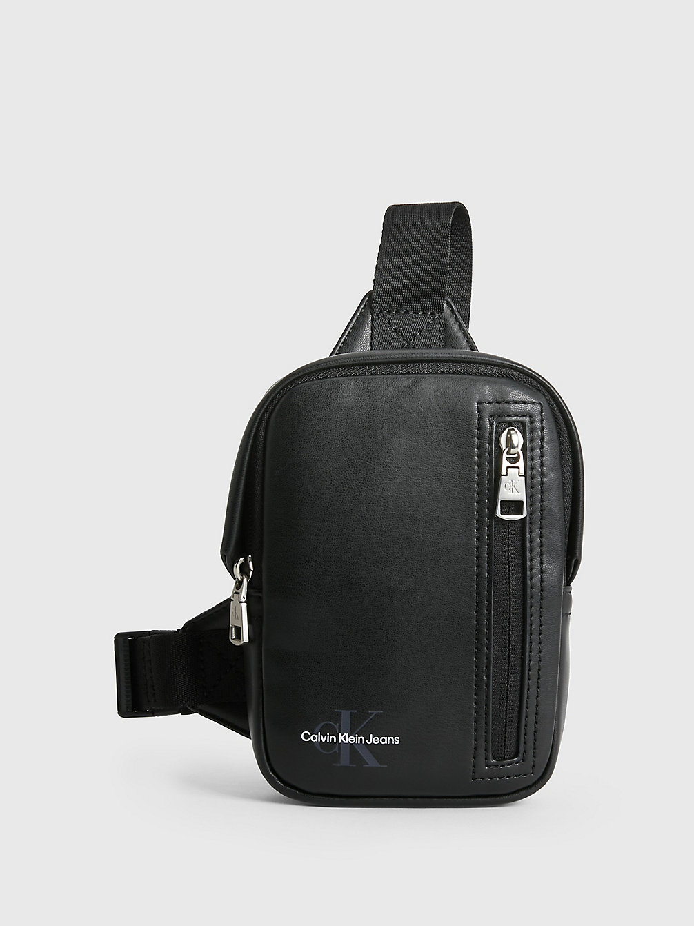 BLACK Crossbody Phone Bag undefined men Calvin Klein