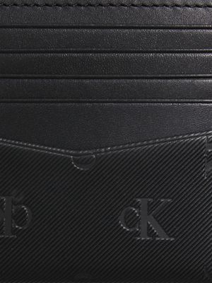 MONO ALLOVER Porte-cartes en cuir for hommes CALVIN KLEIN JEANS