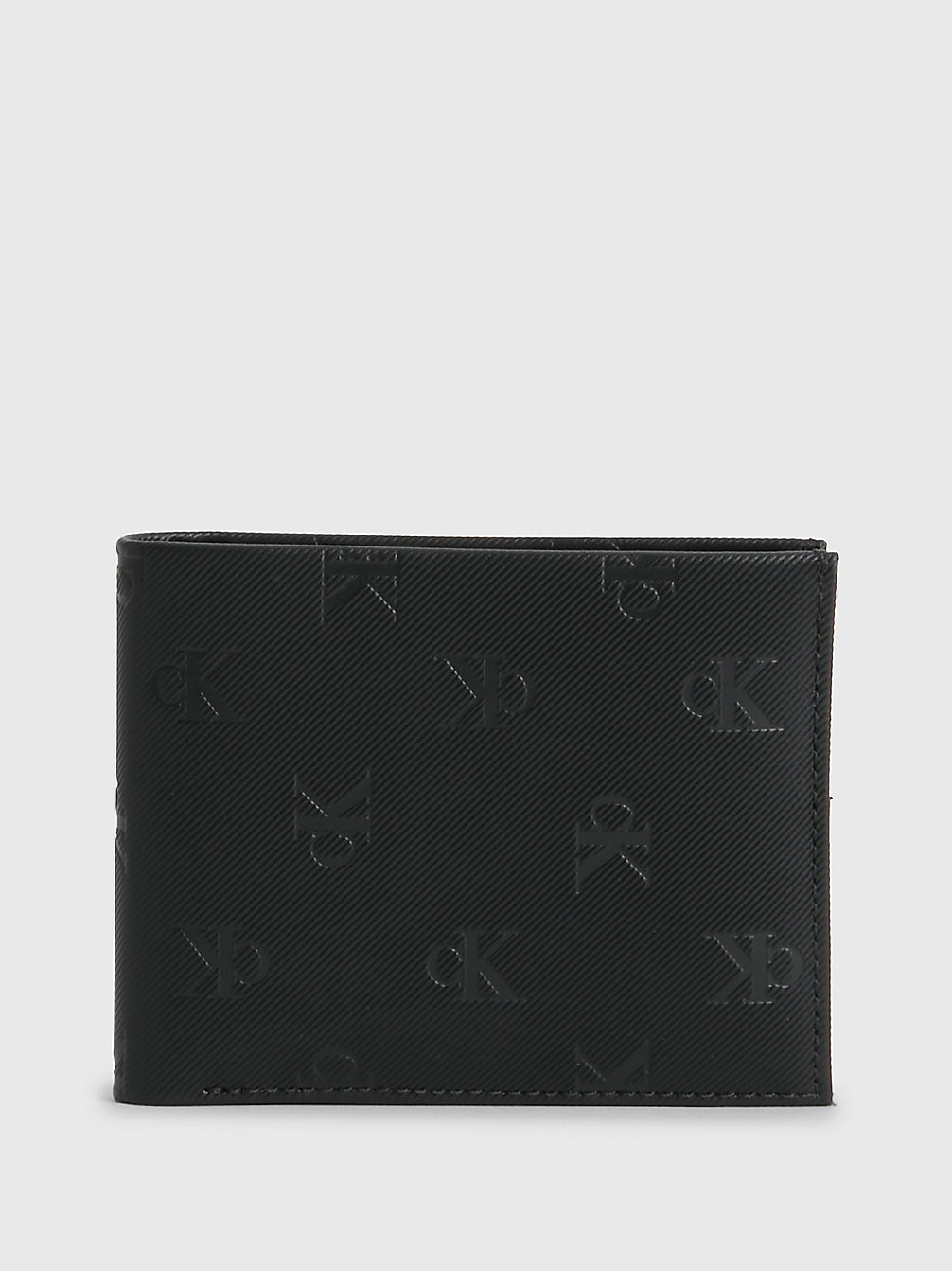 MONO ALLOVER Leather Slimfold Wallet undefined men Calvin Klein